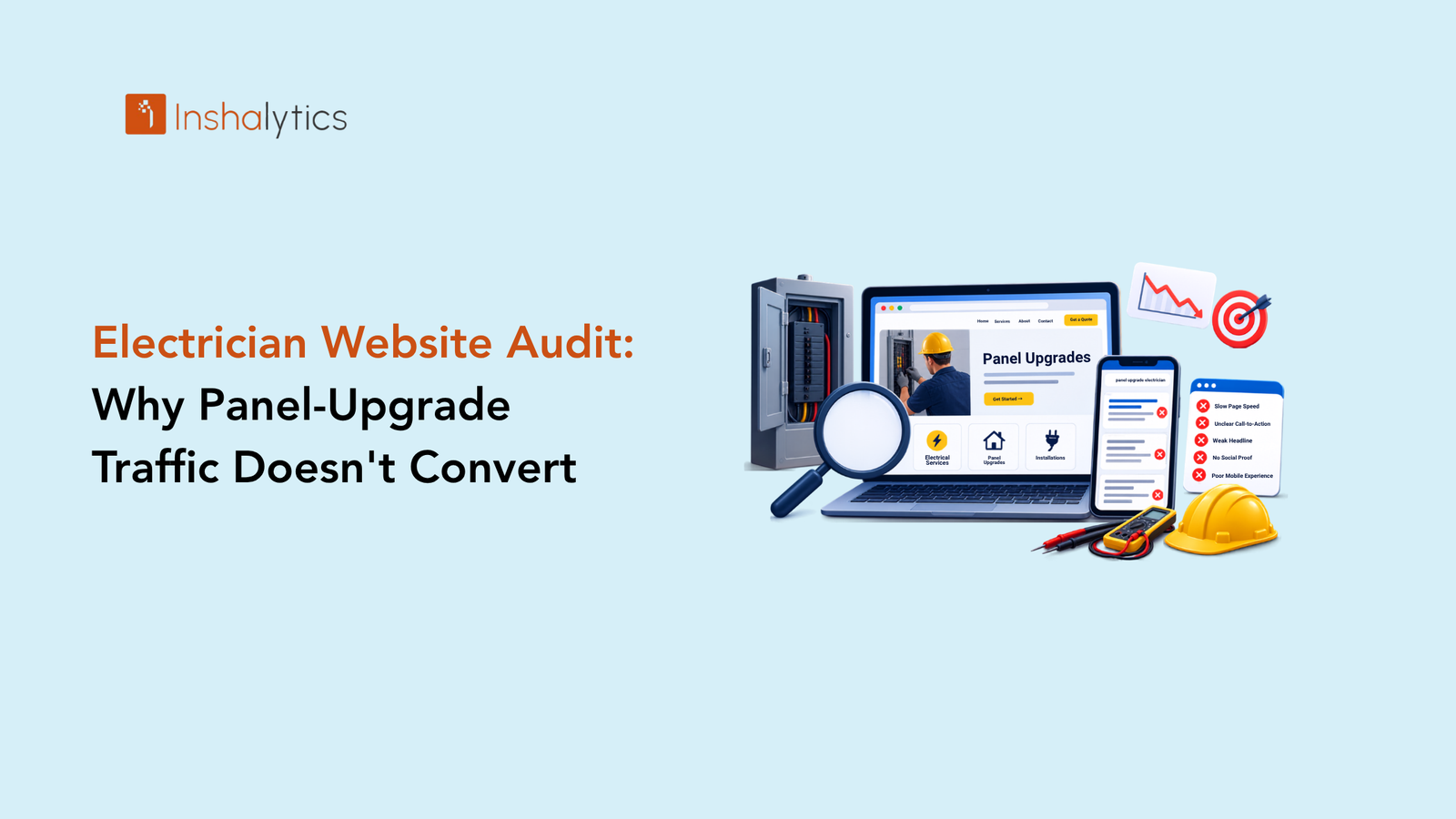 Electrician Website Audit: Why Panel-Upgrade Traffic Doesn't Convert